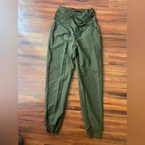 Olive Green Maternity Scrub Joggers